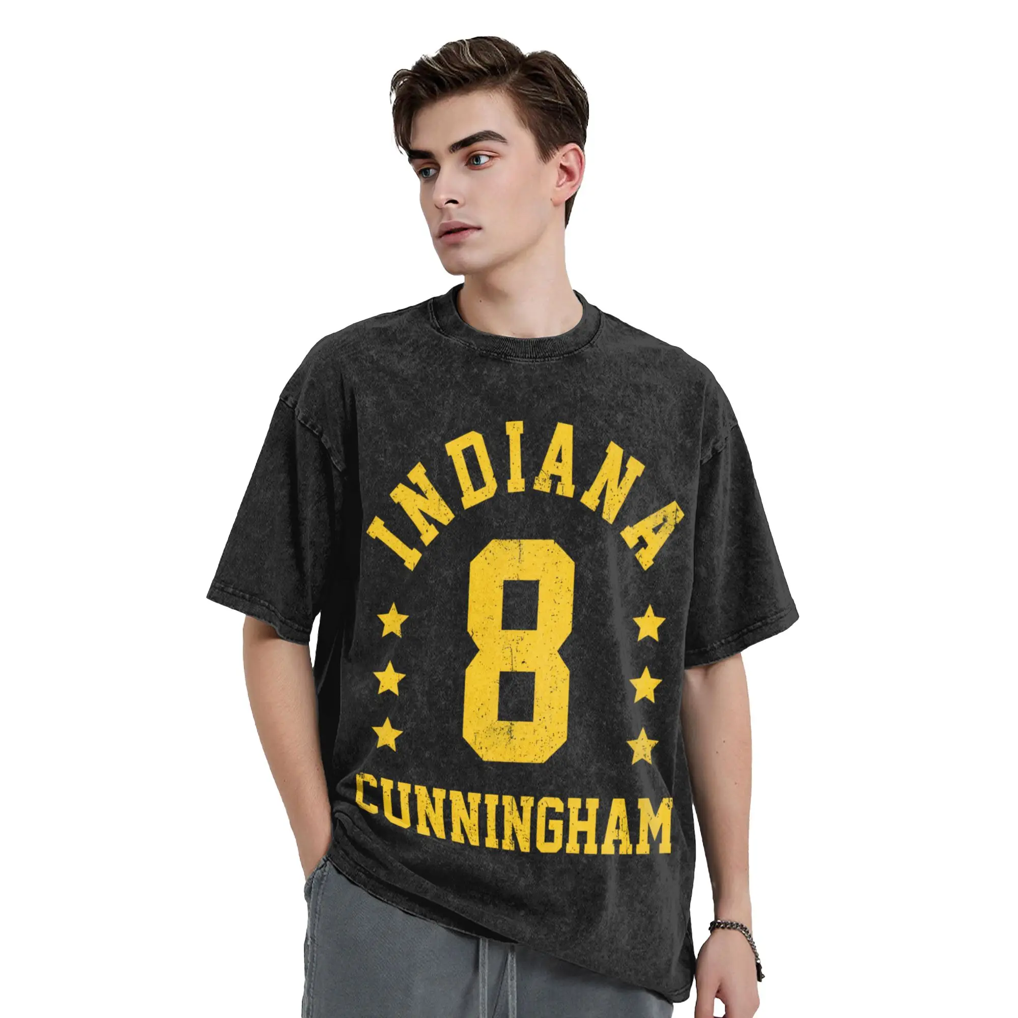 Sophie Cunningham Basketball Washed T Shirt Hip Hop T-Shirts Number 8 Tee Shirt for Men Women Short Sleeve Oversize Summer