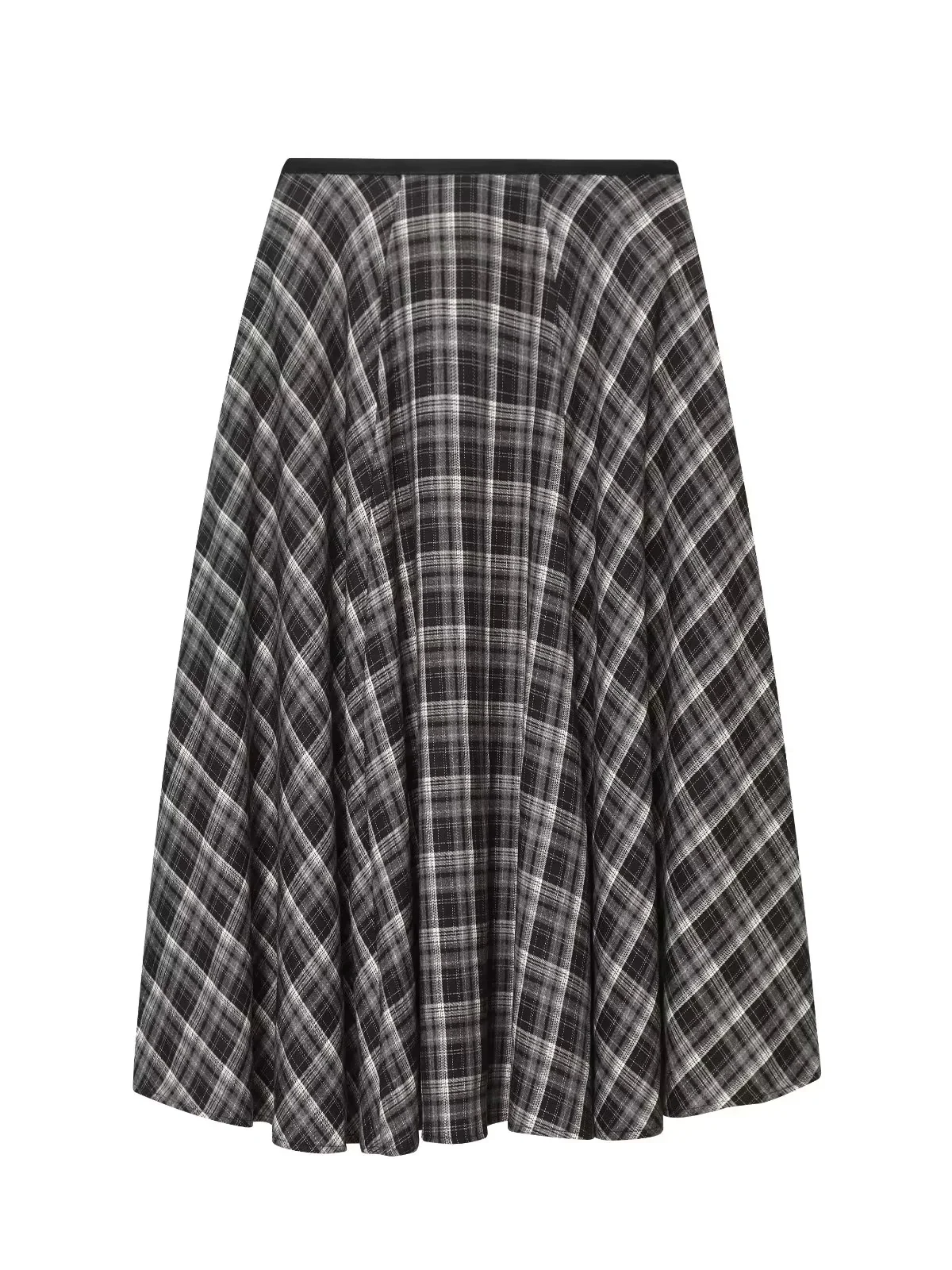 

Женская вельветовая юбка-миди в клетку Ele: свободный крой, универсальная, осенне-зимняя, модная, премиум-класса