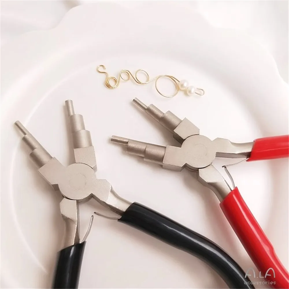 

Hand-made 6-segment Pliers Multifunctional Round Mouth Modeling Pliers Jewelry Pliers DIY Hand-wrapped Gold Wire Winding Tools