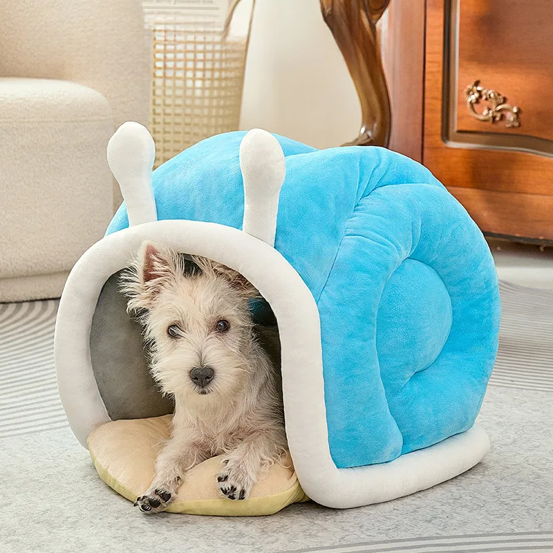 Cat Bed All Seasons cat House Semi-enclosed Pet House cat Security Nest Dog Bed Winter Warm Sleeping Nest