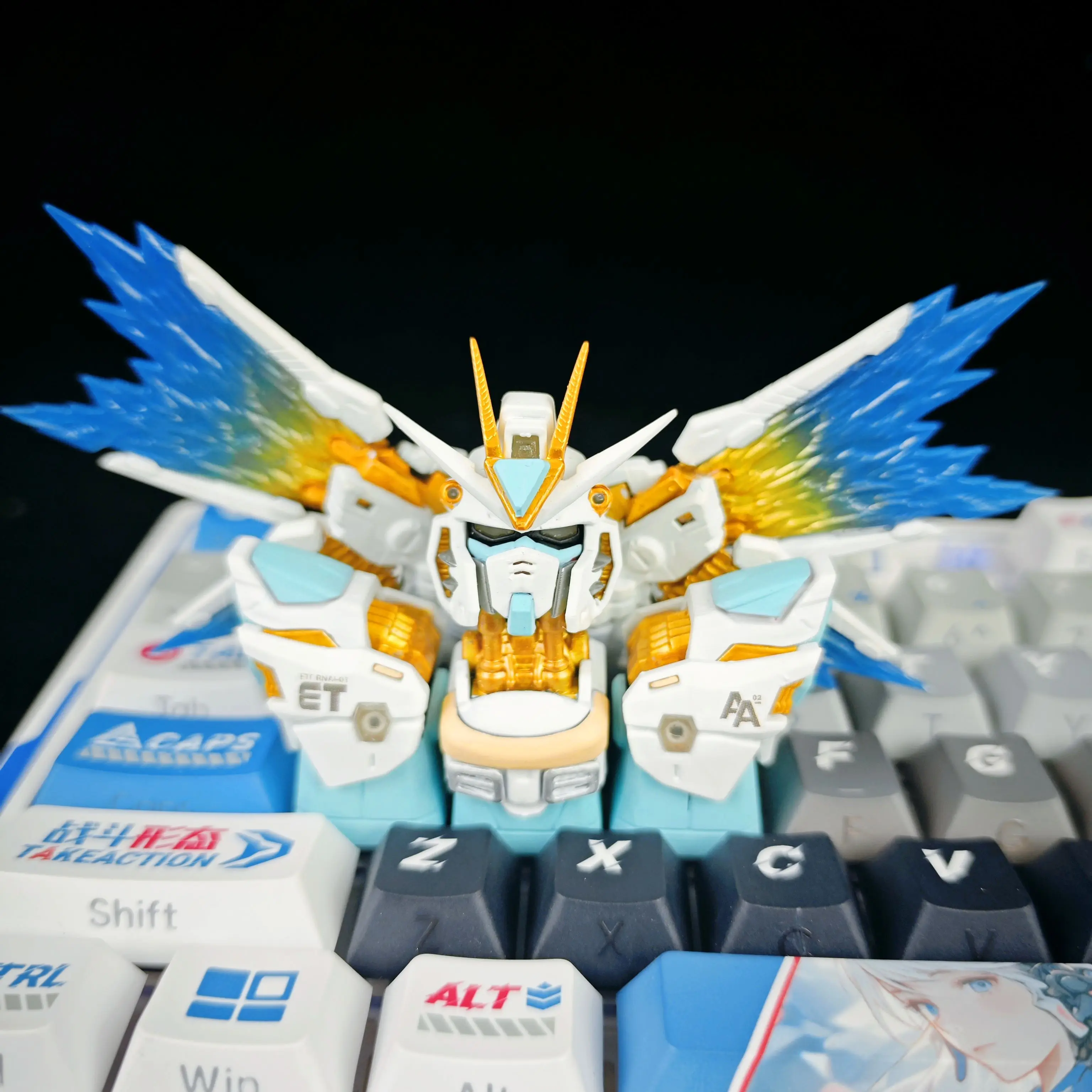 

Assault Freedom Blue Keycaps Mechanical Keyboard Custom Keycaps Esc Customization TTC Creative ROG Game Accessories Cool Gift