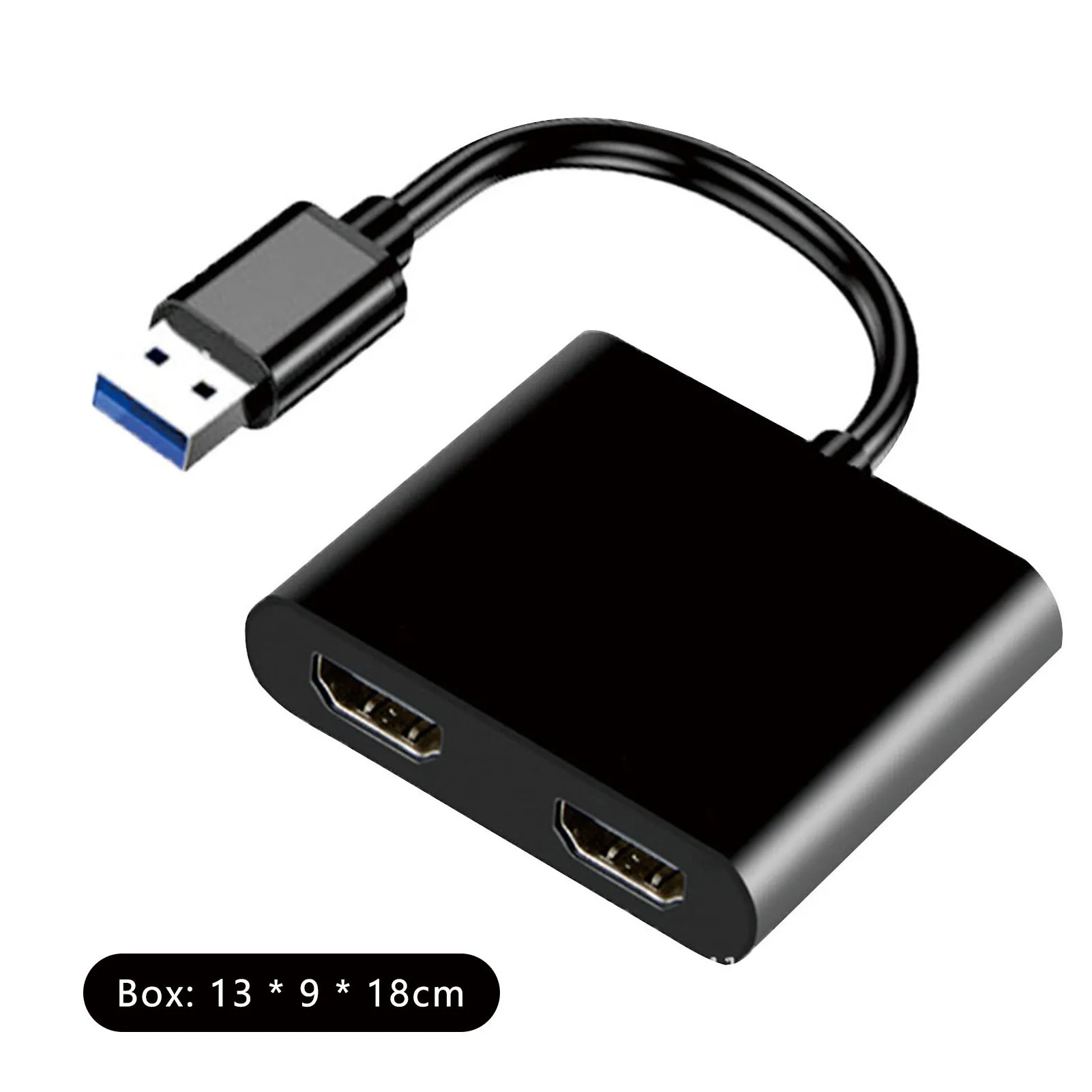 USB 30-듀얼 HDMI 호환 어댑터, 대부분의 운영 체제용, 사용하기 쉬운 와이드 호환성