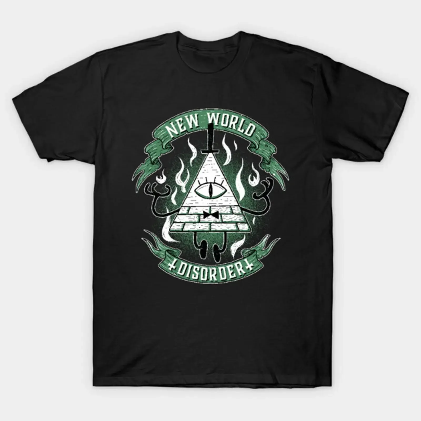 New World Disorder T Shirt vintage Washed graphic homme designer clothes Breathable Unisex Stretched Top For Everyday Wear Soft