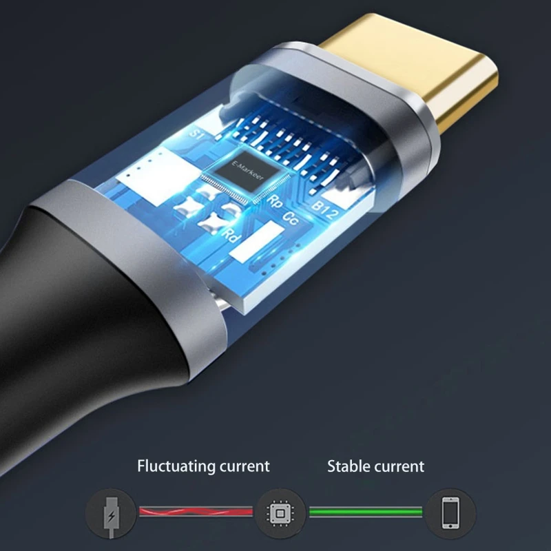 كابل تمديد من النوع C 3.1 Gen 2 ذكر إلى أنثى 5A 100 وات USB C موسع خط بيانات هبوط السفينة