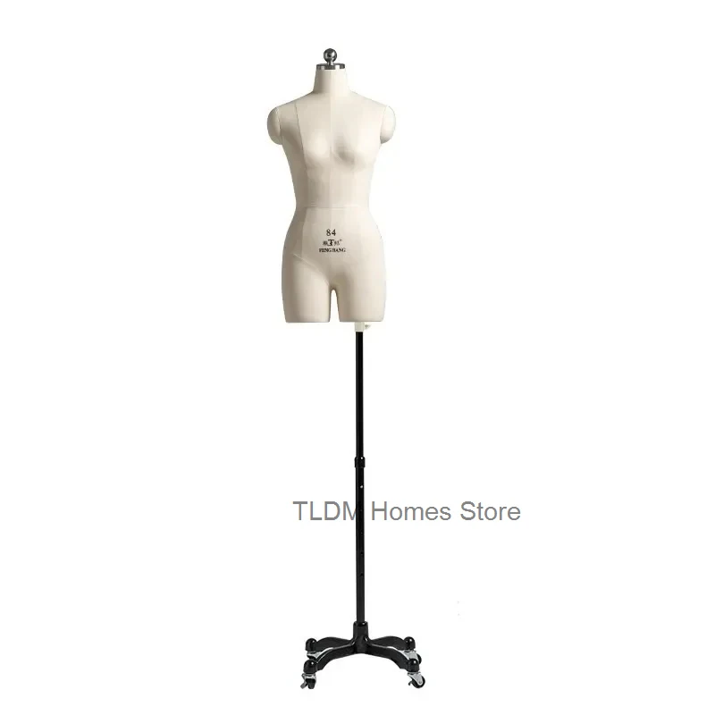 PU Foam Body Female Mannequins Set Up Cotton Fabric Sewing Mannequin for Clothing Design Dress Display Stand Can Be Pined Model