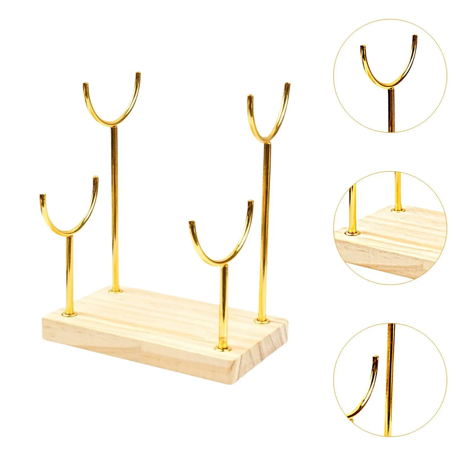Bracelet Display Stand Wood Jewelry Organizer Holder for Women Men Watch Retail Showcase Countertop Tabletop Storage