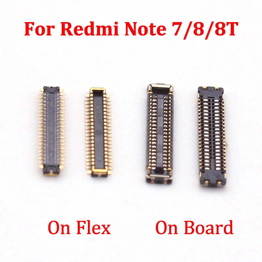 

2-10x LCD Display Screen FPC Connector Flex Plug Jack For Xiaomi Note 8 Pro 8T 7 Redmi Note8 Hongmi Note7 Note8T On Board 40 Pin