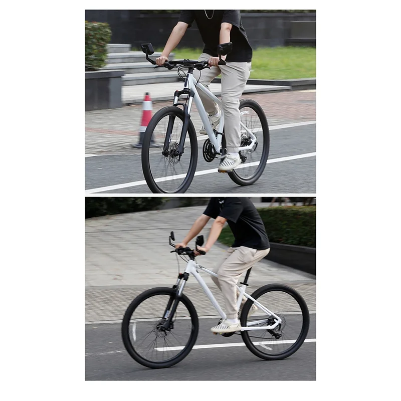 دراجة مرآة الرؤية الخلفية المقود نهاية الدراجة الجبلية واسعة النطاق الخلفي البصر عاكس قابل للتعديل مرآة الرؤية اليسار سهلة Installabh