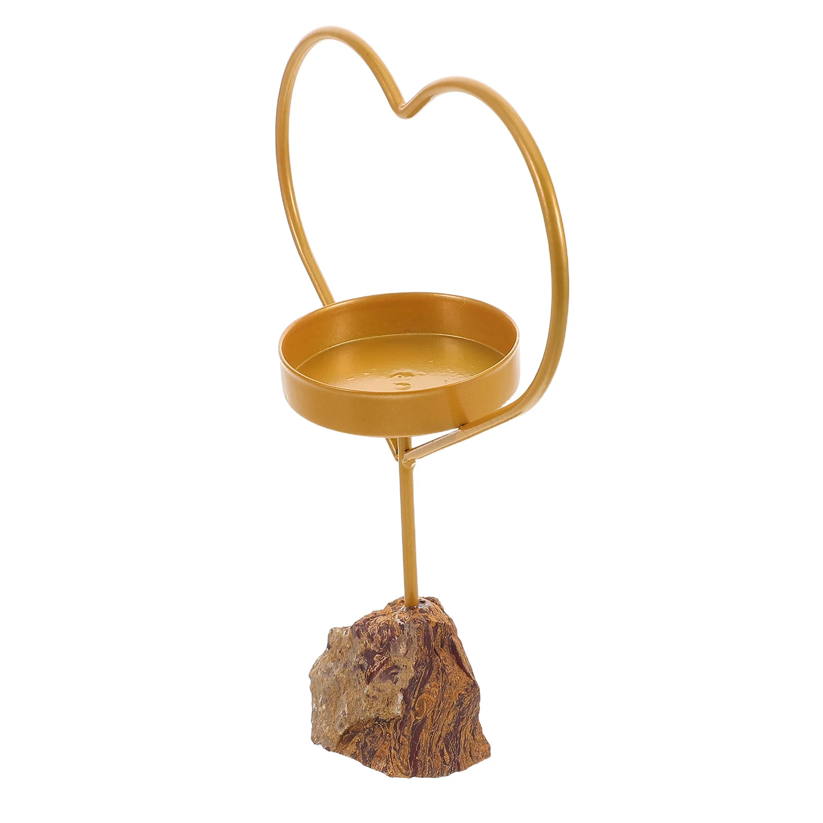 

Crystal Stone Holder Aromatherapy Table Decor Romantic Living Room Wedding Party Desktop Tealight Stand