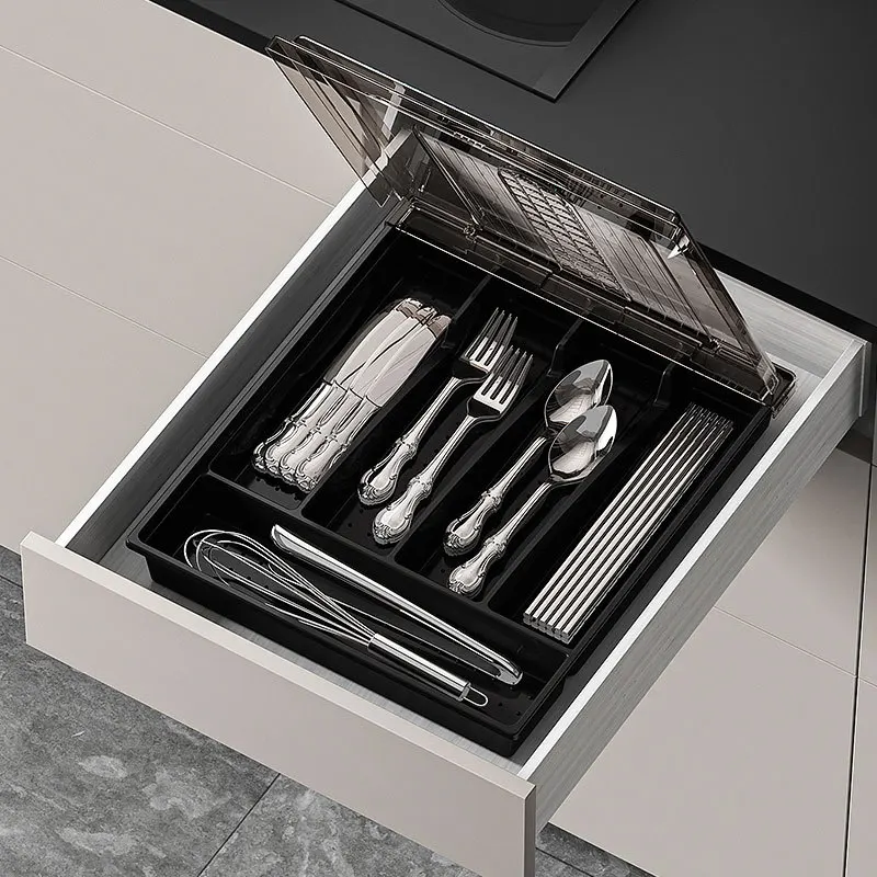 

Kitchen drawers, cutlery storage boxes, partition knives, forks, chopsticks sorting boxes, built-in dust-proof cabinets