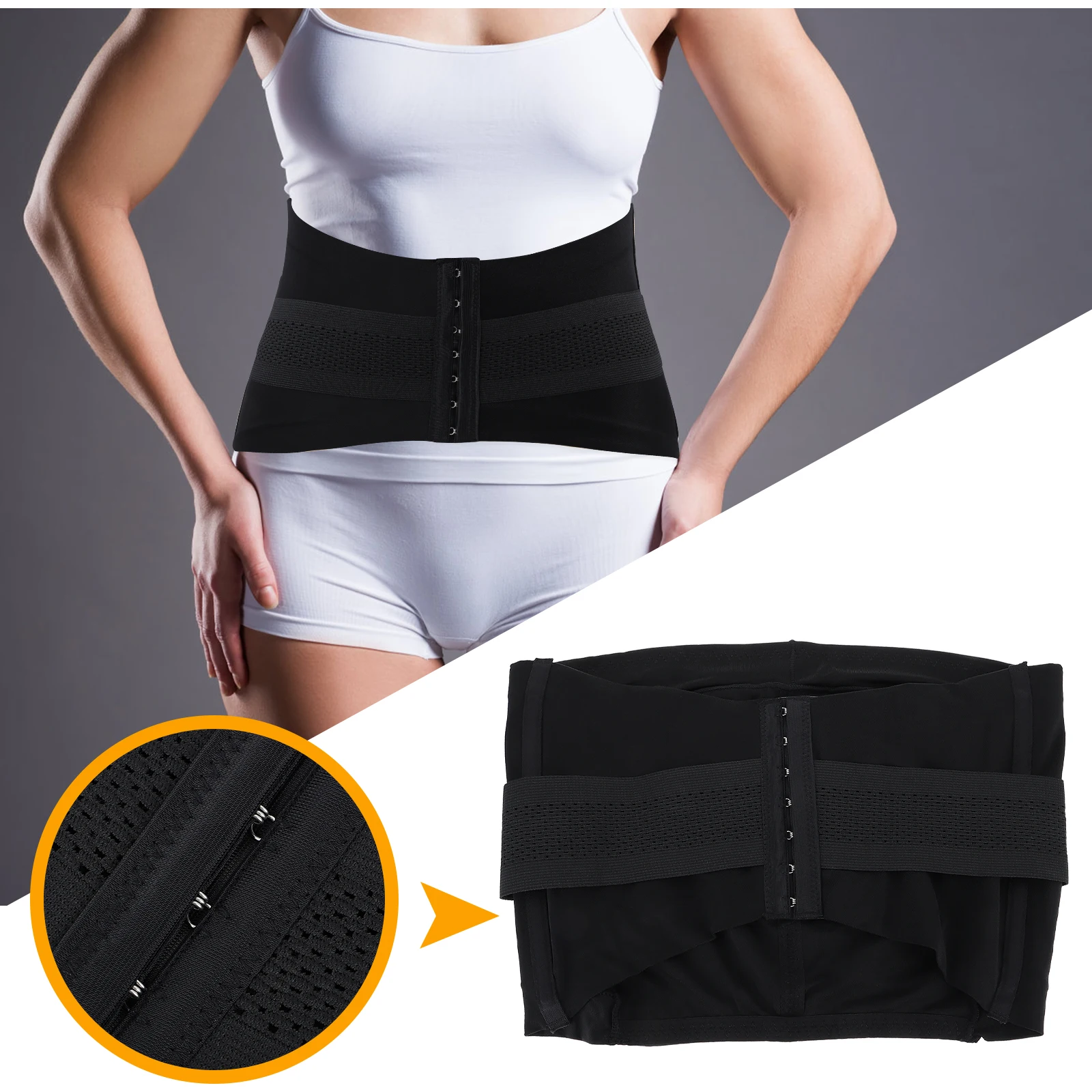 

Postpartum Pelvic Repair Belt Breathable Nylon Abdominal Binder Support Recovery Band Women Shapewear Hip Stabilizer