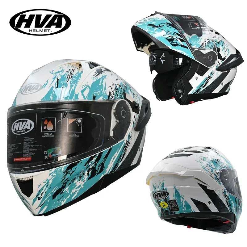 

Full Face Motorcycle Helmets Double Visors Modular Flip Up Helmet DOT Approved Casque Moto Racing Casco Abatible Para Moto