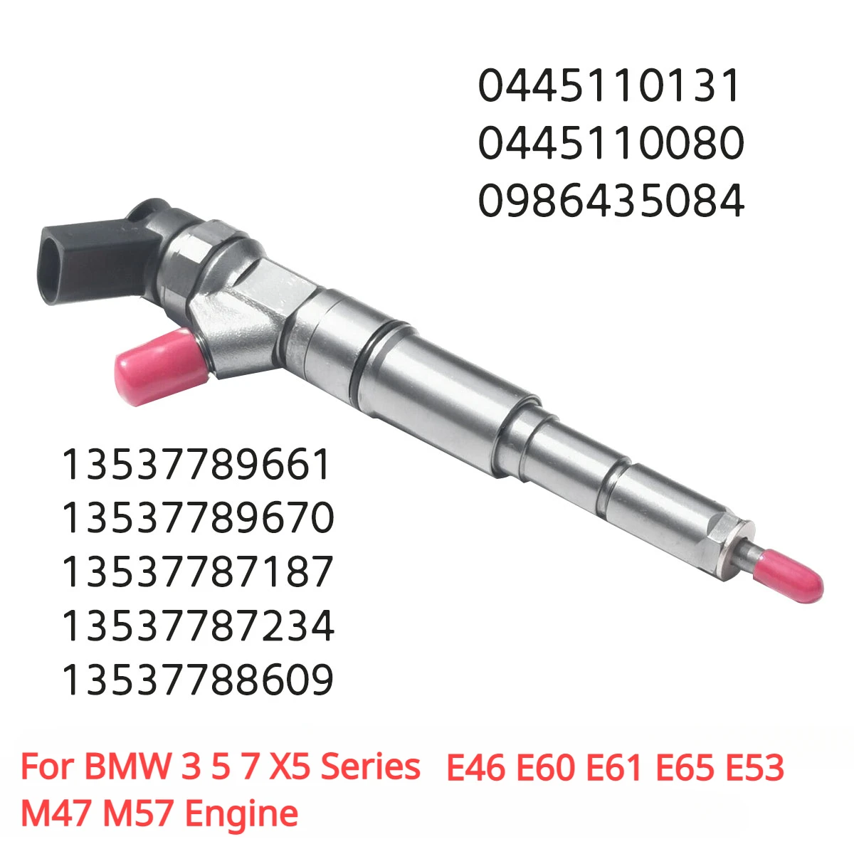 0445110131 13537789661 New Diesel Fuel Injector Nozzle For BMW 3 5 7 X5 Series E46 E60 E61 E65 E53 M47 M57 Engine