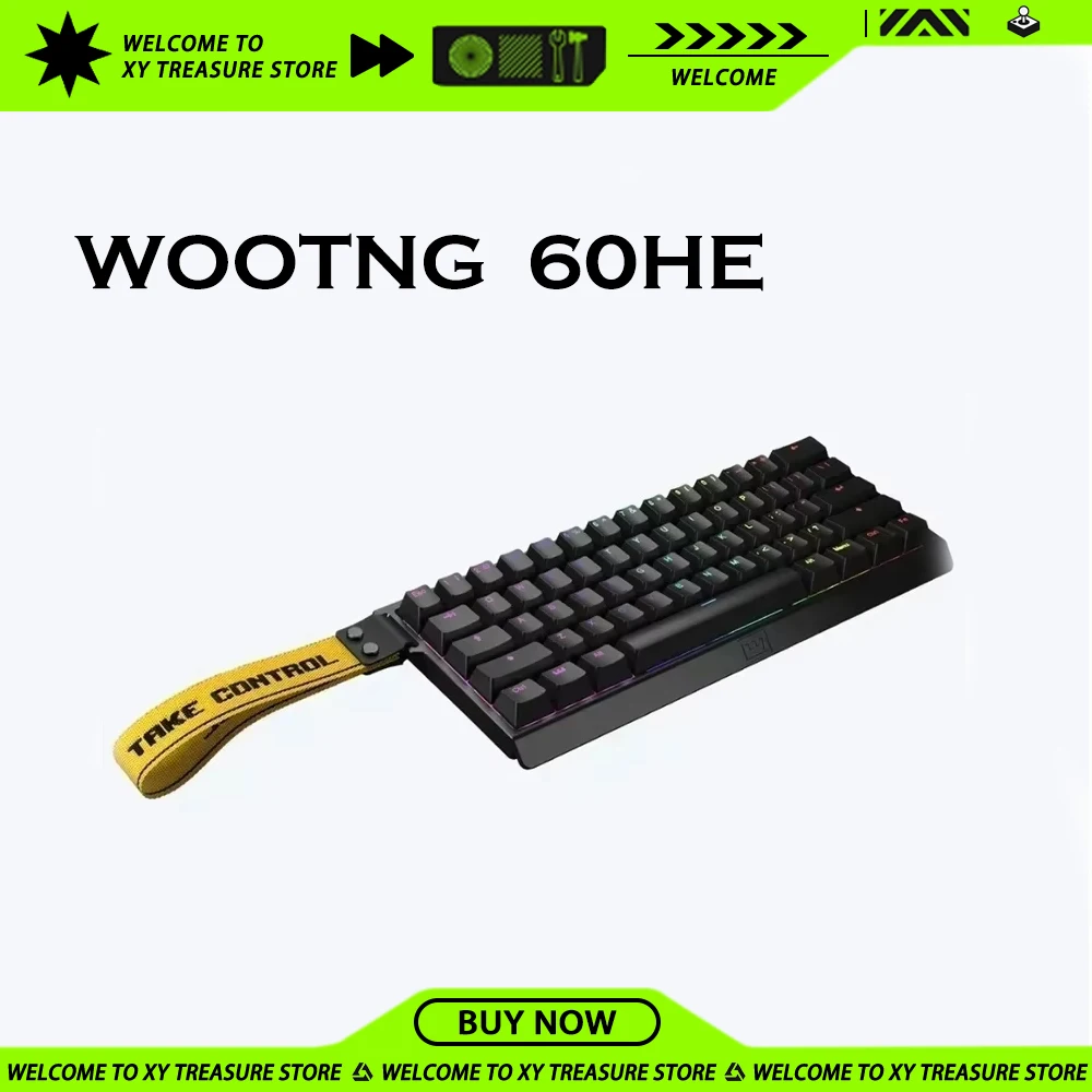 Wooting 60HE Magnetic Switch Mechanical Keyboards Low Delay Full Dynamic Simulation Level Gamer Keyboard  PC Esports Custom gift