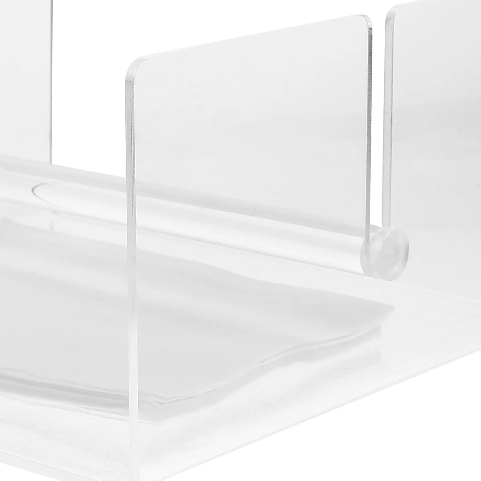 

Clear Acrylic Windproof Napkin Holder for Table Bathroom Guest Party Flat Table Napkin Case Multi Function Tissue Box Household