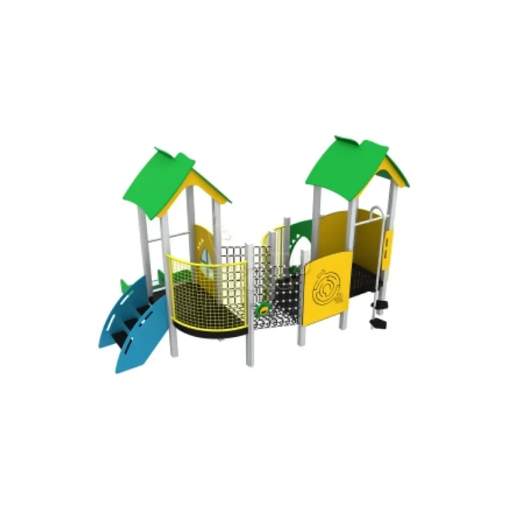 Conjunto de playground ao ar livre para crianças do jardim de infância, placa pe, parque de diversões, grande slide para crianças, jogo ao ar livre