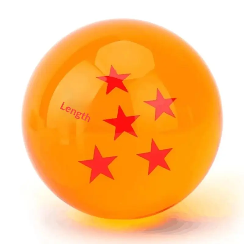 7,6cm Dragon Ball Z Anime-Figur Sternenkugeln Glaskugel Kristallkugel Spielzeug 1 2 3 4 5 6 7 Stern Dragon Balls Desktop-Dekoration Spielzeug