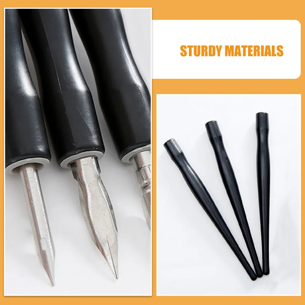 Masking Fluid Pens for Watercolor Painting Adjustable Ruling Pen with Bent Tip Stainless Steel Nib Art Drawing Line Tool