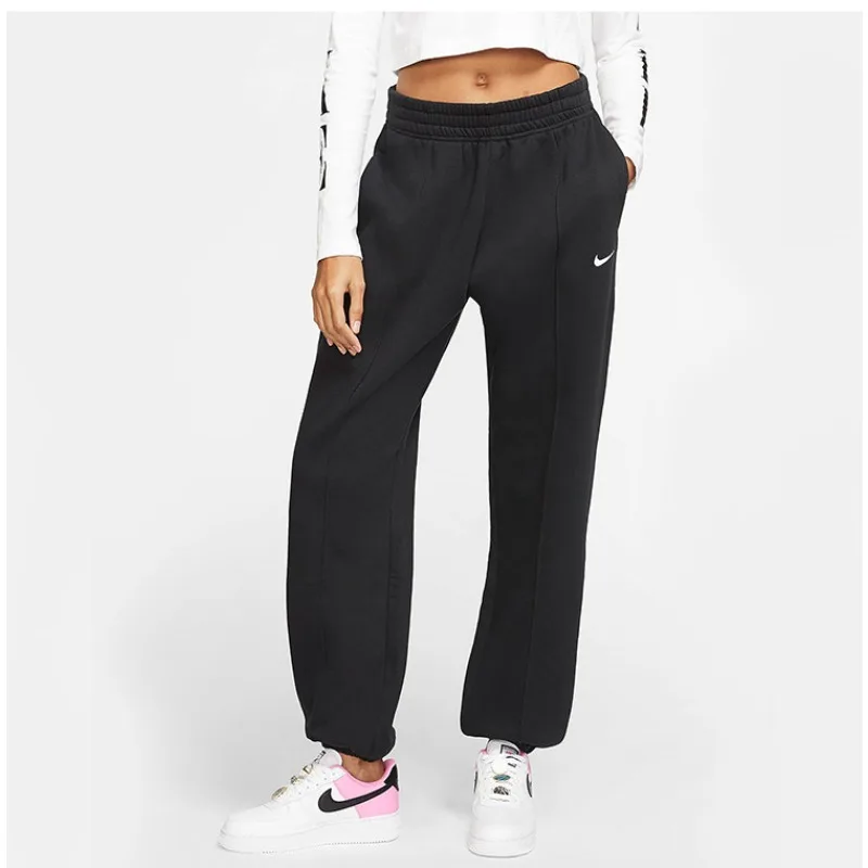 Nike Autumn and Winter Women's Classic Knitted Velvet Outdoor Thermal Leggings BV4090-010