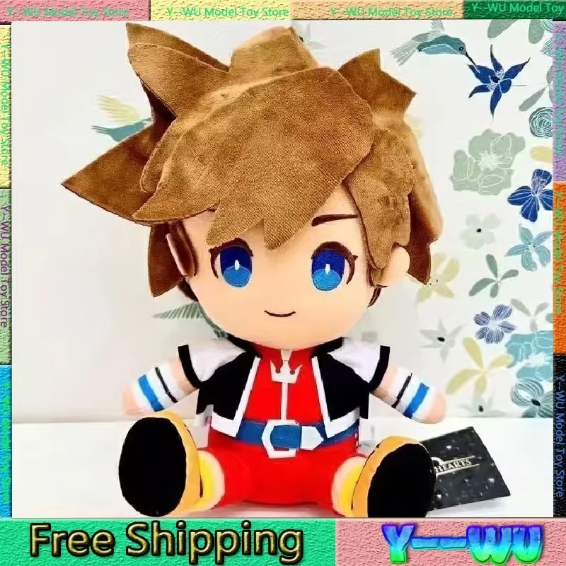 Neue Kingdom Hearts Sora Plüschpuppe, weiche Stofffigur, Anime-Figur, Sammlerstück, Heim- und Schreibtischdekoration für Spielefans