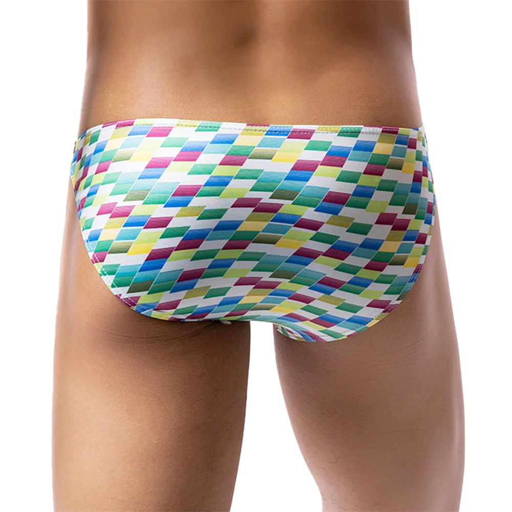 

Мужское дышащее нижнее белье с принтом, эластичные сексуальные бикини, мягкие трусы с U-образной сумкой, выпуклые трусы, мужские удобные трусики с низкой талией