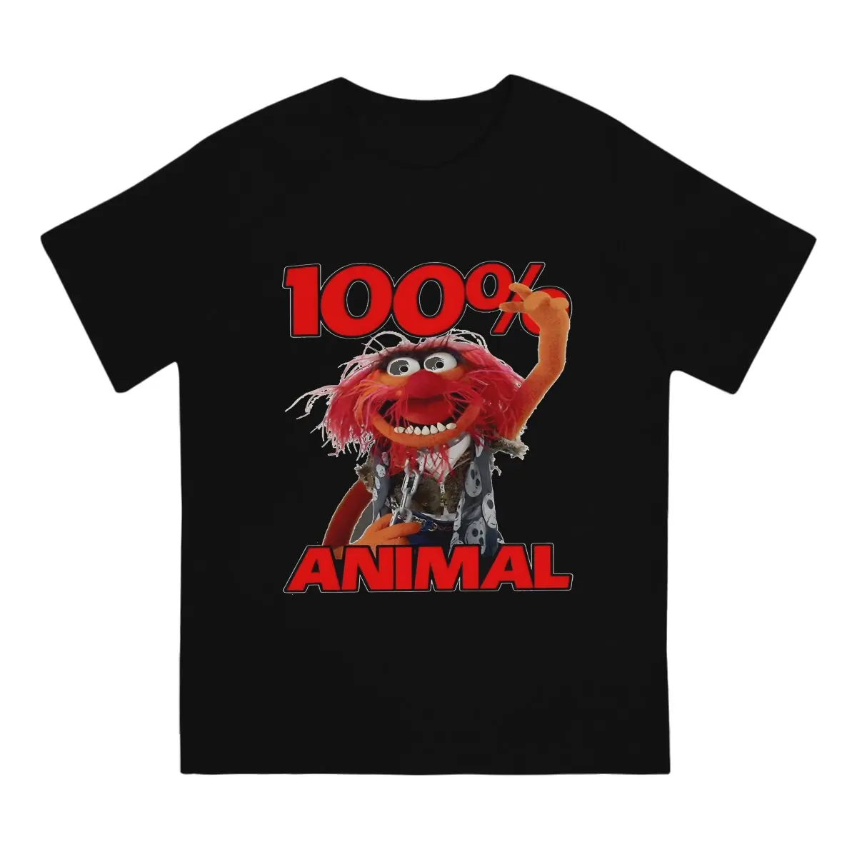 The Muppet Show 100 Animal T Shirt Harajuku Punk Men\'s Tshirt Polyester Short Sleeve