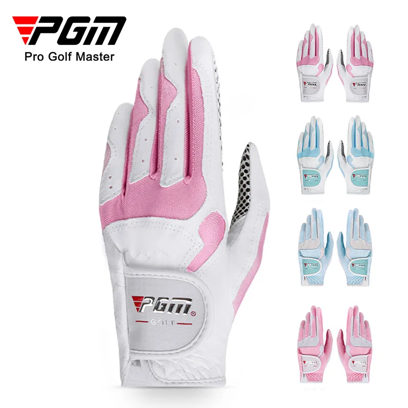 

PGM Golf Gloves Women's Golf Ball Microfiber Fabric with Non slip Particle Gloves