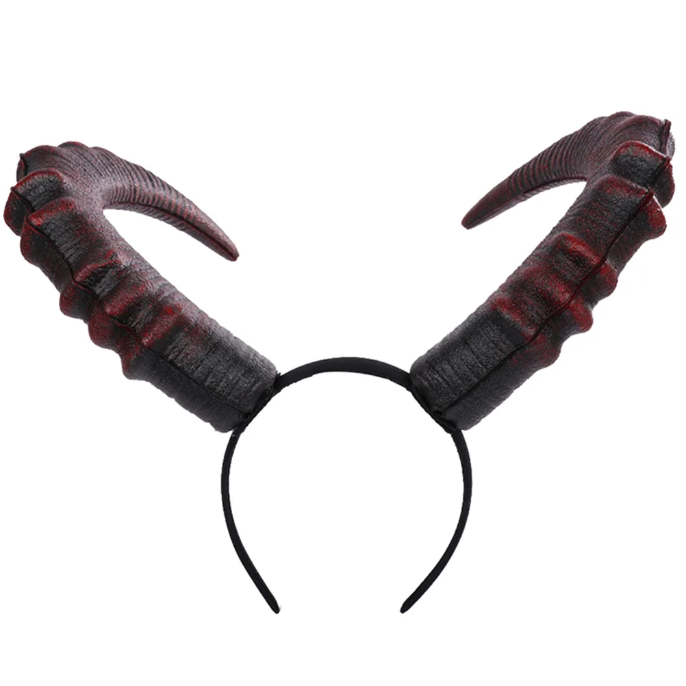 

Demon Horn Headband Hairband Ox Costume Horns Cosplay Sheep Headbands Girls Women Man