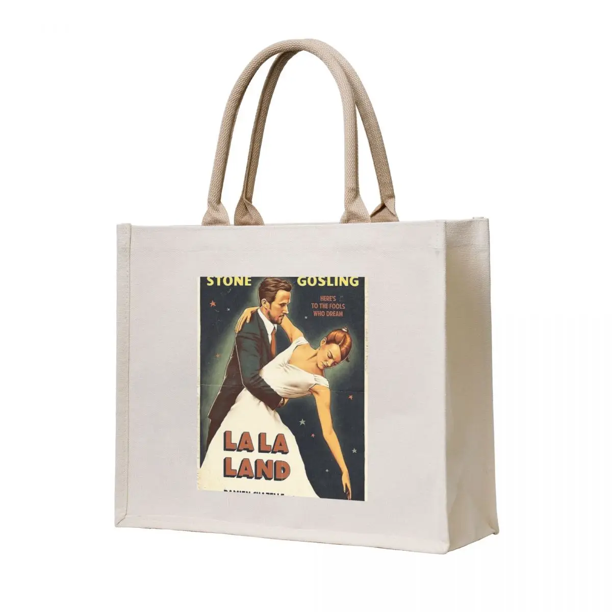 

La La Land Alternative Movie Vintage Poster Tote Bag tote bag Lady bags bags luxury women Shopper handbag