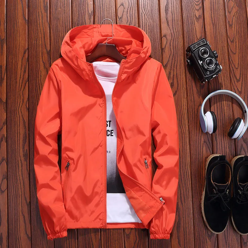 New 2025 Hooded Jacket Men Fashion Print Patchwork Slim Coat Mens Jackets for Young Peopole Casual Autumn Male Outerwear MY014