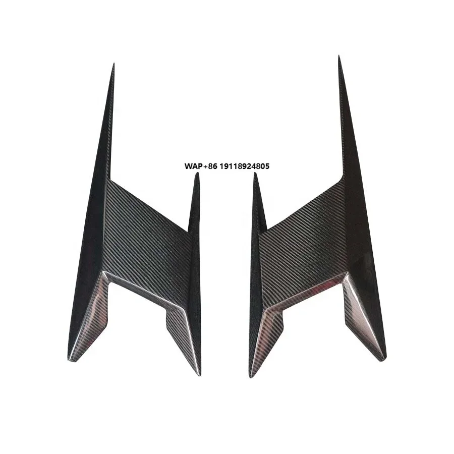 

2024 for Dark Horse High Polished Carbon Fiber Body Kits Side Skirt Splitters Rocker Panel Winglets