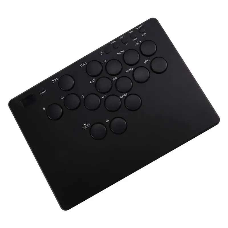 AY14 -Keyboard-Style RGB Lighting Shaker 14-Key Street Fighter 6 Fighting Keyboard Supports Macro Programming Replaceable Keys