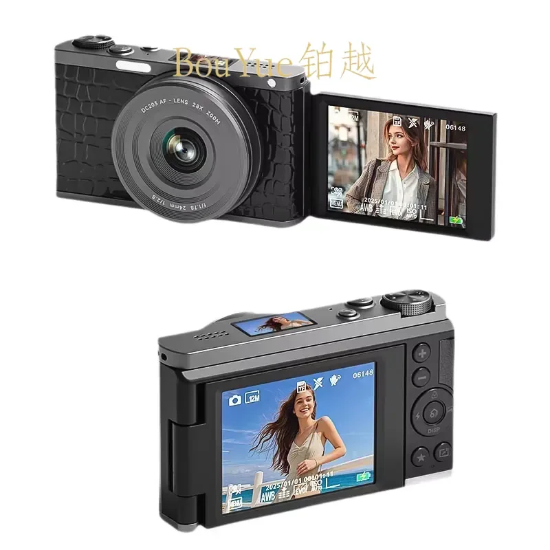 4K Mirrorless Digital Camera with Waist Level Viewfinder High Resolution Photo Video Recording Entry Level Compact Body for