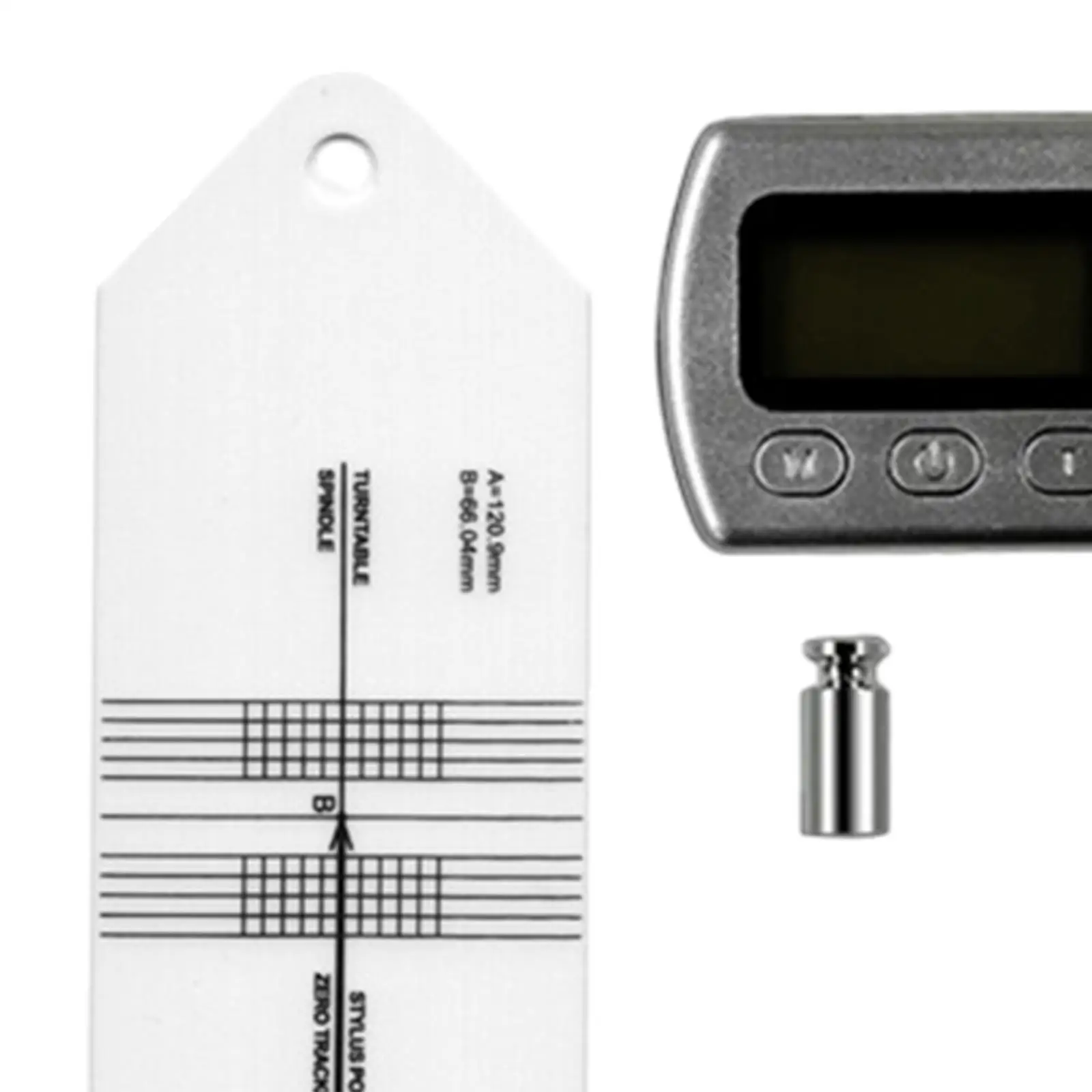 Plattenspieler-Werkzeuge setzen Plattenspieler Phono Stylus Azimut Lineal Plattenspieler Patrone Ausrichtung Winkelmesser Matte Plattenspieler Zubehör