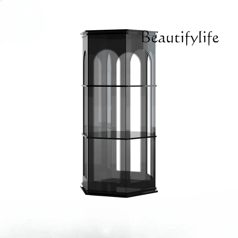 

Light luxury living room storage display cabinet Nordic corner storage wine cabinet Creative storage corner cabinet