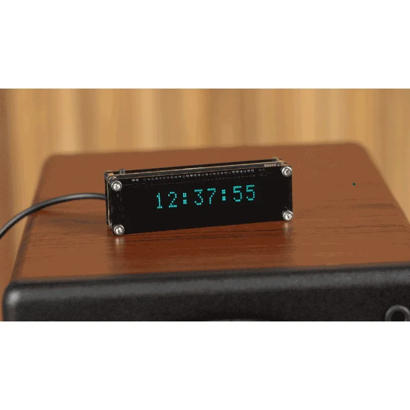 Clock Creative Flip Clock Real-time Display Fluorescent Display