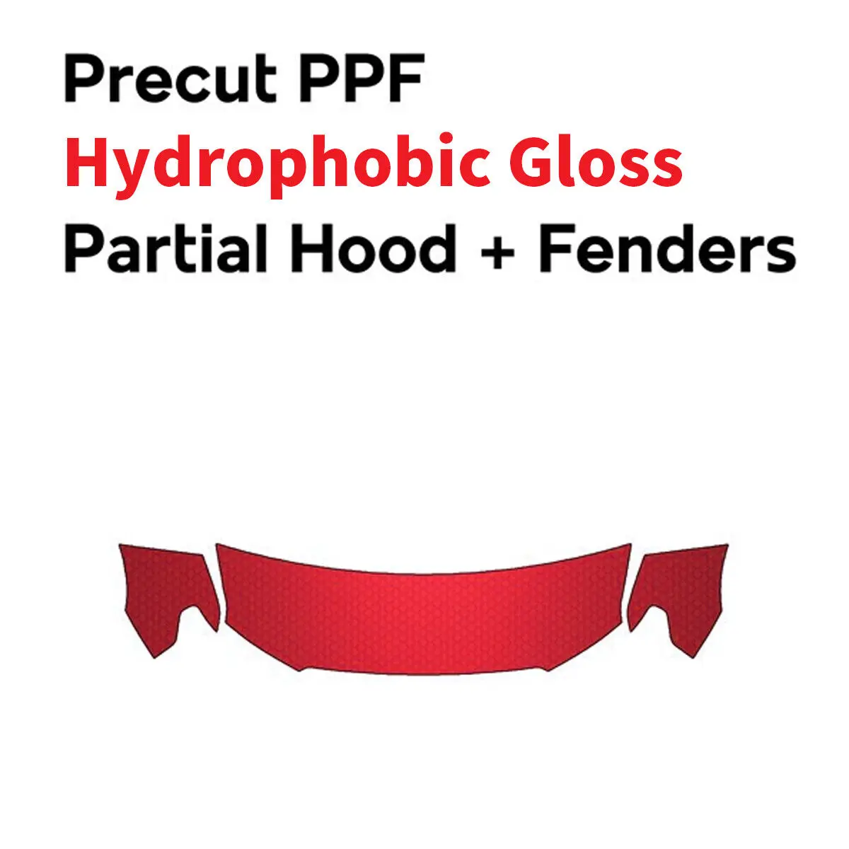 

Partial Hood Fenders Mirrors PreCut PPF Paint Protection Film Gloss DIY Clear Bra Kit for Ford F150 2015-2017