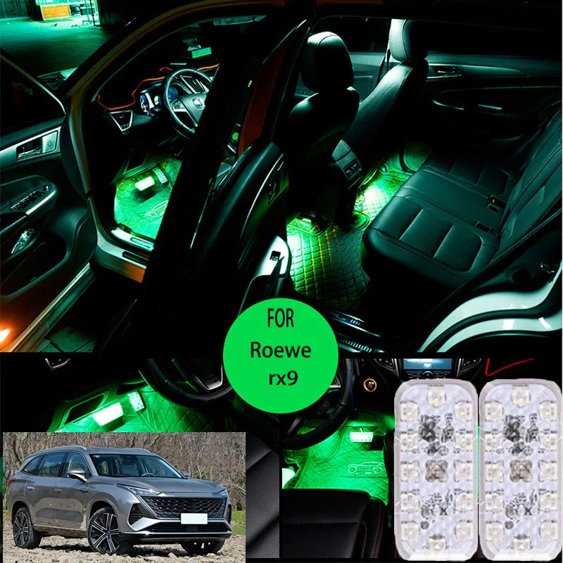 

FOR Roewe rx9 LED Car Interior Ambient Foot Light Atmosphere Decorative Lamps Party decoration lights Neon strips