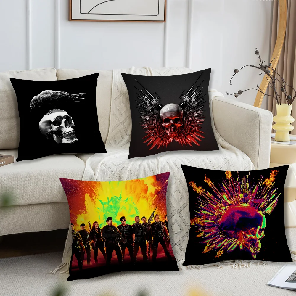 Classic Film The E-Expendables-s 4 Pillow Case Sofa Living Room Headboard Bedroom Backrest Cushion Square Cushion Nap Time