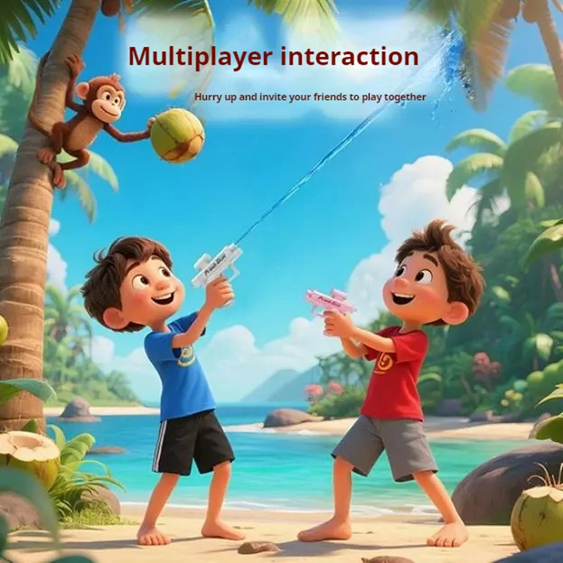 جديد الصيف الإبداعية مزدوجة الوجهين عكس بندقية رذاذ الماء لعبة مسدس لعب المياه الصغيرة للأطفال خدعة تكتيكات الجدة والهفوة اللعب #3