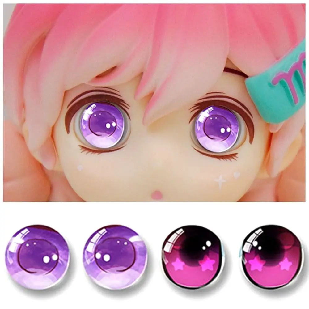 20pcs/10pairs New 6mm-20mm Eyes Crafts Eyes Crystal Plastic Puppet Crystal Eyes Glitter Crystal Eyes DIY Doll Accessories