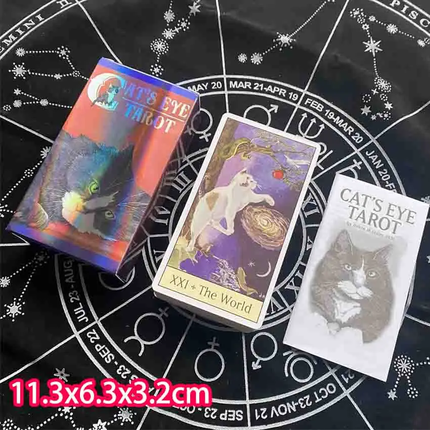 Cat’s Eye Tarot  Cards Game Size:11.3*6.3*3.2 cm Paper Manual