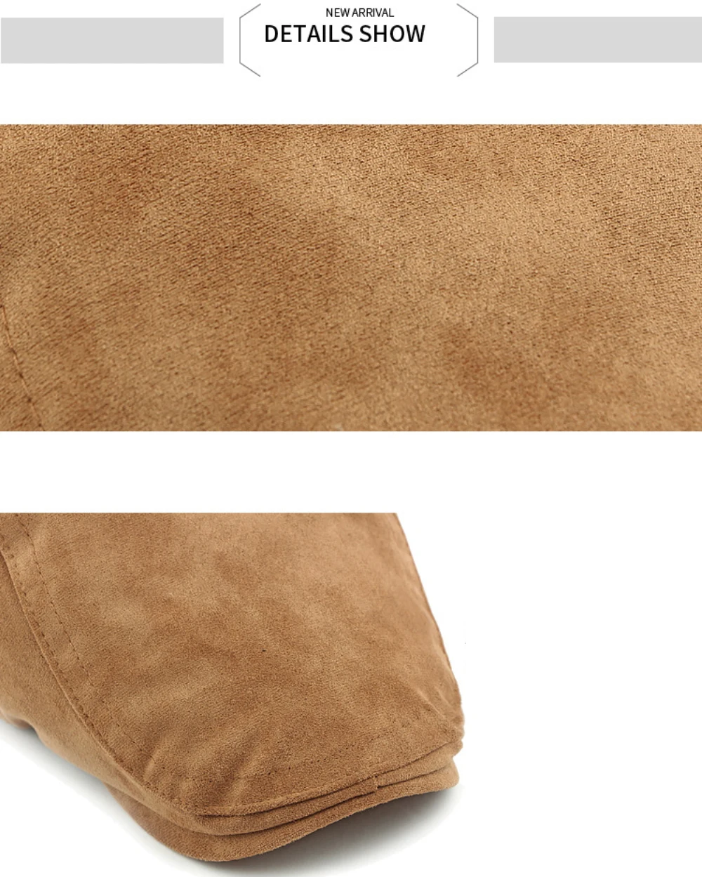 HT4954 Retro-Künstler-Maler-Baskenmütze aus Wildleder, verstellbare Ivy-Flatcap für Herren und Damen, Frühling, Herbst, Winter, Baskenmützen – Detail 4