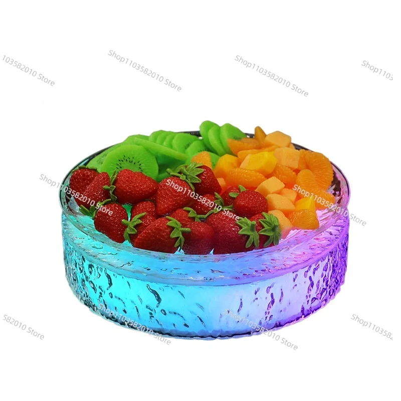Bar luminous  translucent ice pattern party  round grid four grid