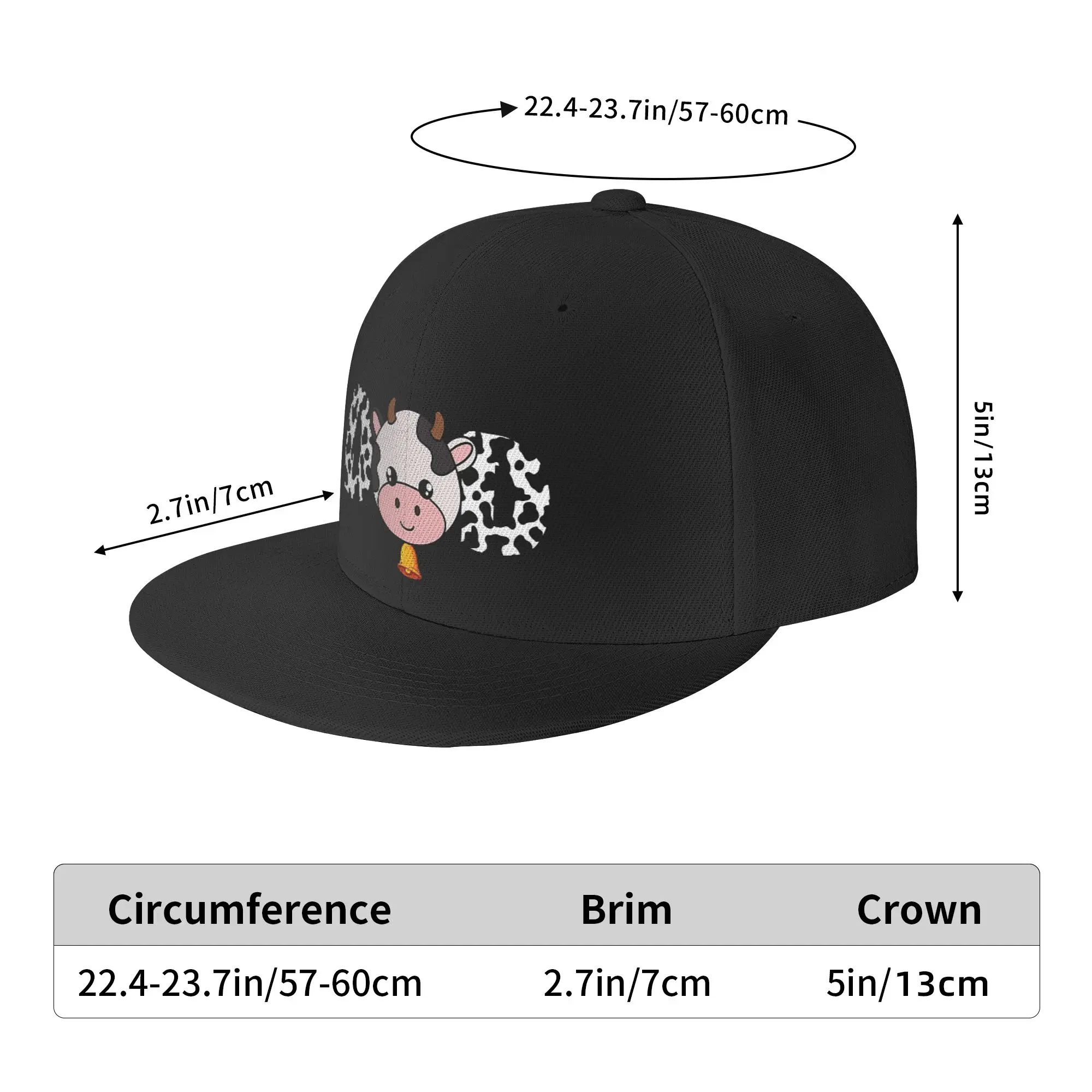 Casquette de baseball en polyester unisexe, chapeau de famille, pare-soleil, dessin animé, vache, papa, pères, fête des pères, hip-hop, plat, adulte, décontracté, quatre saisons