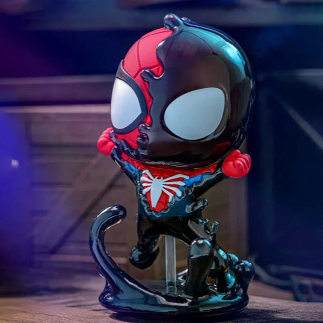 Peter Parker Venom Mini Figures Hot Toys Marvel Spider-Man 2 Cosbi Bobble-Head Exclusive Collectible Model Toys Collection Gift