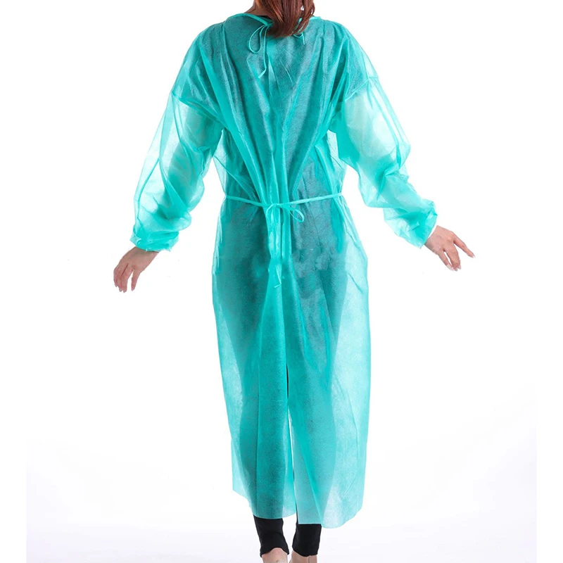 Disposable Pp Isolation Gown Disposable Protective Isolation Clothing Anti-spitting Waterproof Anti-oil Stain Nursing Gown