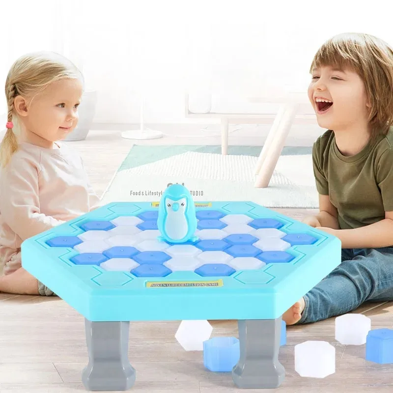 Parent-child Interactive Games Save Penguin Ice Block Breaker Trap Toys Funny Puzzle Party Gift Table Games for The Whole Family