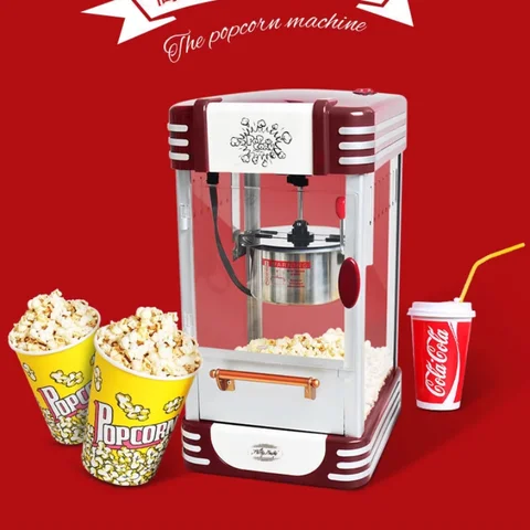 Home Automatic Electric Popcorn Machine Commercial Automatic Popcorn Maker