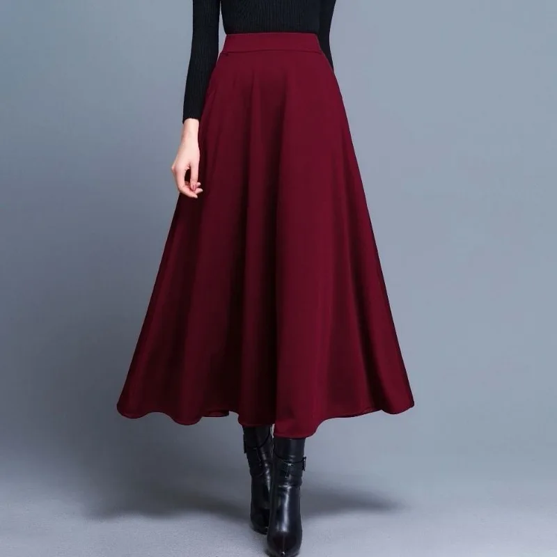 

Tall Skirt Mid-length Large Swing Skirt A-line Skirt High-waisted Dance Skirt
